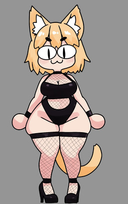 :3 black_clothing black_eyebrows black_footwear black_high_heels black_leotard blonde_hair breasts cleavage clothed clothed_female clothed_humanoid clothing eyebrow_through_hair eyebrows female female_humanoid fishnet_clothing fishnet_legwear fishnet_thigh_highs fishnet_topwear footwear front_view grey_background hair high_heels inner_ear_fluff legwear leotard light_body light_skin mouth_closed noseless shoes simple_background solo squish tail thick_thighs thigh_highs thigh_squish topwear translucent translucent_hair tuft white_inner_ear_fluff white_sclera wide_hipped_female wide_hipped_humanoid wide_hips diabeticcat tsukihime type-moon neco-arc animal_humanoid cat_humanoid felid felid_humanoid feline feline_humanoid humanoid mammal mammal_humanoid 2025 digital_media_(artwork) full-length_portrait hi_res portrait