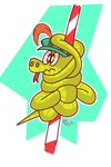 clothed clothing feral hat headgear headwear legless male solo tongue tongue_out mrfoxluck disney robin_hood_(disney) sir_hiss reptile scalie snake 2:3 absurd_res hi_res