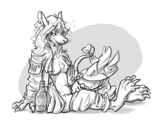 alcohol anthro armor beverage bottle bottomwear bottomwear_down breasts bubble claws clothed clothing container drunk drunk_bubble feet female fur fur_tuft hair hand_on_crotch hat headgear headwear looking_aside nipples open_clothing open_shirt open_topwear pants pants_down partially_clothed ribbons shirt simple_background sitting smile solo substance_intoxication toes topwear tuft zterry final_fantasy final_fantasy_ix square_enix freya_crescent burmecian mammal murid murine rat rodent monochrome
