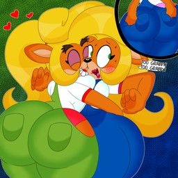 anthro big_breasts big_butt blonde_hair bodily_fluids breast_squish breasts breasts_frottage butt butt_grab butt_squish clone clothing curvy_figure dialogue duo eyelashes eyeshadow female female/female fingers fur green_eyes hair hand_on_butt heart_symbol hourglass_figure hug huge_breasts huge_butt lips makeup multicolored_body multicolored_fur orange_body orange_fur overalls panties panty_shot ponytail rear_view simple_background smile squish standing sweat tan_body tan_fur teeth text thick_thighs tongue underwear voluptuous wide_hips 3barts activision crash_bandicoot_(series) coco_bandicoot fake_coco bandicoot mammal marsupial 1:1 2021 absurd_res digital_media_(artwork) english_text hi_res