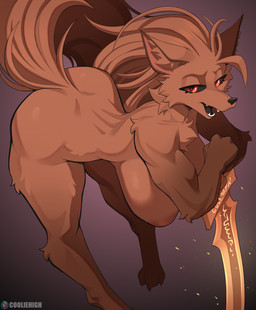 3_toes ahoge animal_ears animal_nose animal_tail anthro arched_back areola arm_support arm_tuft athletic athletic_anthro athletic_female back_groove barefoot bent_over bent_over_with_legs_held_straight big_areola big_breasts big_butt big_nipples big_tail biped black_mouth black_nose black_outline black_sclera black_tongue breasts brown_areola brown_body brown_breasts brown_butt brown_claws brown_ear_tips brown_ears brown_face brown_feet brown_fur brown_hair brown_hands brown_head brown_legs brown_neck brown_nipples brown_paws brown_snout brown_tail brown_tuft butt butt_dimples butt_focus canine_ears canine_nose canine_tail cheek_tuft chest_tuft claws curvy_figure dark_eyelashes dark_flesh dark_mouth dark_nose dark_pupils dark_sclera darkened_arms darkened_legs darkened_limbs digitigrade dipstick_ears ear_markings ears_outwards ears_up elbow_tuft embers eyebrow_ridge eyelashes facial_tuft fangs feet female fingers fire_sword fluffy fluffy_tail forward_arm_support front_light front_view fur fur_tuft furrowed_brow glistening glistening_body glistening_breasts glistening_butt glistening_eyes glistening_fur glistening_nose glowing_object glowing_sword gradient_background hair half-closed_eyes hand_on_sword hand_on_weapon hanging_breasts high-angle_view hindpaw hourglass_figure huge_areola huge_breasts huge_butt huge_nipples huge_thighs inner_ear_fluff leaning leaning_forward leaning_on_object leaning_on_sword leaning_on_weapon leg_tuft lidded_eyes long_hair long_legs long_snout long_tail looking_aside looking_aside_at_viewer looking_at_viewer melee_weapon monotone_body monotone_fur monotone_hair multicolored_ears muscular muscular_anthro muscular_arms muscular_female narrowed_eyes natural_breasts neck_tuft nipples no_eyebrows nude nude_anthro nude_female open_mouth open_smile orange_eyes outline paws pigeon_toed pink_inner_ear pivoted_ears pointy_ears pose prick_ears puffy_areola puffy_nipples pupils purple_background red_sword runes shadow sharp_teeth short_fur shoulder_blades shoulder_tuft side_boob side_view simple_background small_nose small_waist smile smiling_at_viewer snout solo straight_hair subscribestar_logo subscribestar_username sword tail tasteful_nudity teeth teeth_showing text thick_tail thick_thighs thigh_tuft three-quarter_view toe_claws toes toned_body toned_female toned_thighs tongue triangle_nose tuft voluptuous voluptuous_anthro voluptuous_female weapon wide_hipped_anthro wide_hipped_female wide_hips cooliehigh elden_ring fromsoftware subscribestar red_wolf_of_radagon canid canine canis mammal wolf 2025 artist_name brown_theme cel_shading colored digital_drawing_(artwork) digital_media_(artwork) full-length_portrait hi_res pinup portrait shaded warm_colors