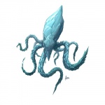 ambiguous_gender feral front_view ice light mantle_(mollusk) simple_background solo white_background njoo cephalopod coleoid decapodiform elemental_creature giant_squid ice_creature marine mineral_fauna mollusk squid 1:1 2006 colored shaded signature