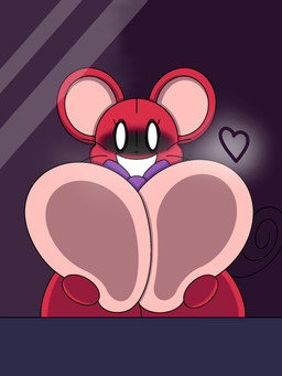 against_surface anthro big_breasts bow_tie breasts breasts_on_glass eyelashes female fog heart_symbol holding_breast huge_breasts looking_at_viewer mouse_ears mouse_tail multicolored_body on_glass purple_bow_tie red_body smile solo tail thick_thighs two_tone_body whiskers white_eyes wide_hips window table-rip lovedoll_toy_factory merri_(gremlingrounded) animate_inanimate mammal mouse murid murine rodent 2025 3:4 colored digital_drawing_(artwork) digital_media_(artwork) hi_res