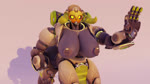 3_fingers areola areola_slip armor big_breasts big_butt breast_expansion breasts butt clothing embarrassed expansion female fingers holding_breast huge_breasts huge_butt machine metallic_body nipples pasties surprise wardrobe_malfunction snips456fur blizzard_entertainment overwatch orisa_(overwatch) omnic robot taur 16:9 3d_(artwork) 3d_animation animated digital_media_(artwork) hi_res short_playtime sound webm widescreen