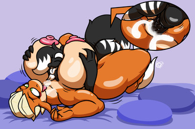 anthro anthro_on_anthro anthro_penetrated anthro_penetrating anthro_penetrating_anthro balls big_balls big_breasts big_butt big_penis black_body black_fur blush bodily_fluids breasts butt cum cum_in_vagina cum_inside duo erection female female_penetrated fur genital_fluids genitals hair horn huge_breasts humanoid_genitalia humanoid_penis male male/female male_penetrating male_penetrating_female multi_balls multi_genitalia multicolored_body multicolored_fur nipples nude open_mouth orange_body outline penetration penile penile_penetration penis penis_in_vagina sex simple_background size_difference smile tail thick_thighs tongue vaginal vaginal_penetration vulva white_body white_fur wide_hips mr.ink mythology edwin_inculous_(character) vanessa_(blazethefox) alien dragon felid feline felis humanoid mammal mythological_creature mythological_scalie scalie umbrian_(species) 2020 absurd_res digital_media_(artwork) hi_res