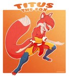 absurd_res anthro bulge canid canine fox hi_res male mammal melee_weapon metrothefox solo sword titus_interactive titus_the_fox titus_the_fox_(character) weapon