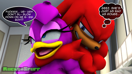 ambiguous_penetration anthro asphyxiation chokehold choking duo eye_roll female head_tuft looking_pleasured male male/female muscular muscular_male narrowed_eyes open_mouth penetration profanity speech_bubble text thought_bubble tongue tuft rocketspuff sega sonic_riders sonic_the_hedgehog_(series) knuckles_the_echidna wave_the_swallow avian bird echidna hirundinid mammal monotreme oscine passerine swallow_(bird) 16:9 3d_(artwork) 4k absurd_res digital_media_(artwork) english_text hi_res widescreen