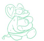 anthro big_breasts blush breasts clothed clothing eyewear female glasses handless heart_ears holding_up_breasts looking_at_viewer overweight overweight_anthro overweight_female panties panties_only plushie solo standing topless underwear underwear_only the_weaver toybox_pals ellie_the_elephant animate_inanimate elephant elephantid living_plushie mammal proboscidean 2021 green_and_white monochrome