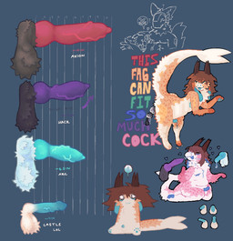 after_oral anal_beads anthro blue_insides blue_mouth blue_pawpads blue_penis blue_tongue bodily_fluids chart cum cum_in_mouth cum_inside fur genital_fluids genitals grey_body grey_fur gynomorph homophobic_slur intersex knot knotted_penis machine male orange_body orange_fur pawpads penis penis_chart pink_body pink_fur purple_penis sex_toy slur text tongue unusual_insides white_body white_fur puppywizardd mythology arc_(shackht) axion_(shackht) castle_(puppywizardd) hack_(shackht) dragon furred_dragon furred_scalie mythological_creature mythological_scalie protogen scalie english_text hi_res