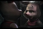 anthro clothing darkness frown fur horror_(theme) inside looking_at_reflection male mirror pig_ears pig_nose pink_body pink_fur reflection snout solo sweater sweater_vest topwear vest angeluc0079 disney konami piglets_big_game silent_hill winnie_the_pooh_(franchise) piglet