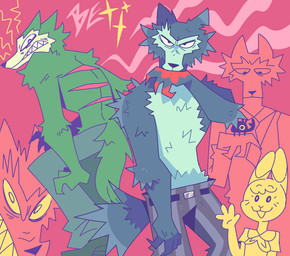 angry anthro belt belt_buckle blood blood_on_hand bodily_fluids bottomwear buckle clothed clothing duo female fur furry_tail grey_body grey_fur male pants scar scratch sharp_teeth shirtless tail teeth topless topless_anthro topless_male graskip beastars cc-by-nc creative_commons haru_(beastars) legoshi_(beastars) canid canine canis domestic_rabbit dwarf_rabbit lagomorph leporid mammal netherland_dwarf_rabbit oryctolagus rabbit wolf 2022 aliasing digital_media_(artwork) hi_res