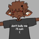 accessory anthro clothing embarrassed femboy hair_accessory hairclip male oversized_clothing oversized_shirt oversized_topwear shirt simple_background solo star star_hairclip star_symbol topwear fiddlefingers69 don't_bully_me_i'll_cum meme_clothing domestic_cat felid feline felis hybrid lagomorph leporid mammal rabbit 1:1 2025 meme trans_(lore) trans_man_(lore)