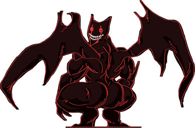 big_butt big_muscles butt butt_focus crouching looking_at_viewer looking_back male muscular muscular_humanoid muscular_male open_mouth open_smile parody red_eyes simple_background smile solo spread_legs spreading teeth white_background wings beatle arc_system_works broly_culo guilty_gear eddie_(guilty_gear) forbidden_beast humanoid 2021 meme