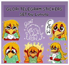anthro beak bodily_fluids border cawing clothing crying feathers fire fire_in_eyes green_onesie hair holding_object holding_plushie long_hair male neonate onesie plushie red_body red_feathers sticker_pack tears white_border yellow_beak yellow_body yellow_feathers young lunula glori_gamebird avian bird galliform golden_pheasant lagomorph leporid mammal phasianid pheasant rabbit hi_res