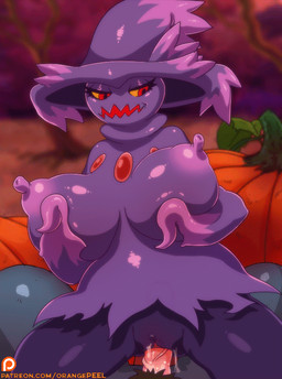 big_breasts blush breasts clothing duo erection female female_focus female_penetrated first_person_view genitals hat headgear headwear magic_user male male/female male_penetrating male_penetrating_female nipples not_furry nude open_mouth penetration penile penile_penetration penis penis_in_vagina red_eyes sex smile solo_focus text vaginal vaginal_penetration vulva witch orange-peel nintendo pokemon generation_4_pokemon ghost humanoid mammal mismagius pokemon_(species) spirit 2015 2d_animation animated frame_by_frame