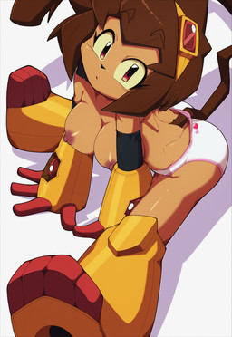 4_fingers 4_toes anthro areola armwear back-print_panties big_breasts biped black_armwear black_clothing black_nose breasts brown_body brown_eyebrows brown_hair brown_tail butt clothed clothed_anthro clothed_female clothing colored_edge_panties colored_edge_underwear eyebrows eyelashes eyewear eyewear_on_head feet female female_anthro fingers furgonomic_underwear furgonomics glistening glistening_body glistening_breasts glistening_eyes goggles goggles_on_head hair heart_clothing heart_panties heart_print heart_print_panties heart_print_underwear heart_symbol heart_underwear high-angle_view looking_at_viewer multicolored_clothing multicolored_panties multicolored_underwear nipple_dip nipples orange_eyewear orange_goggles panties pink_eyes print_clothing print_panties print_underwear red_areola red_nipples sitting solo tail toes topless topless_anthro topless_female underwear white_clothing white_panties white_underwear euf-dreamer gameoverse glitch_productions kit_bodega domestic_cat felid feline felis mammal 2026 digital_media_(artwork) hi_res
