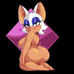1:1 2023 alpha_channel anthro areola axel_hell bat big_butt blush bodily_fluids breasts brown_areola brown_nipples butt choker colored eyeshadow feet female jewelry kneeling looking_at_viewer makeup mammal necklace nipples nude rear_view rouge_the_bat sega short_stack side_view signature simple_background smile solo sonic_the_hedgehog_(series) sweat sweatdrop sweaty_butt transparent_background