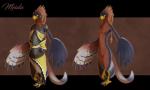 anthro beak breasts clothed clothing feathers female genitals jewelry nipples non-mammal_breasts non-mammal_nipples nude pussy solo standing essence_of_rapture breath_of_the_wild nintendo the_legend_of_zelda avian rito