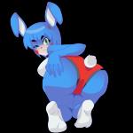 anthro ass_up blue_body blue_fur blue_skin breasts butt clothing crossgender female fur green_eyes long_ears looking_at_viewer machine one_eye_closed panties presenting presenting_hindquarters solo teasing underwear wink mairusu-paua five_nights_at_freddy's five_nights_at_freddy's_2 five_nights_in_anime scottgames toy_bonnie_(fnaf) animatronic lagomorph leporid mammal rabbit robot 1:1 alpha_channel