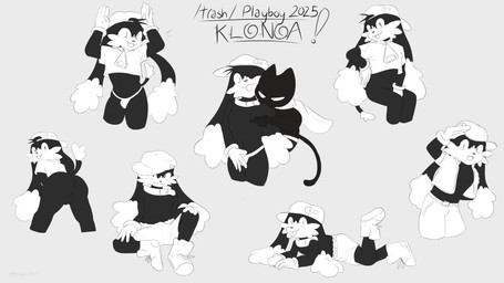 anthro arms_above_head backsack balls baseball_cap belly bite butt clothing collar crop_top duo flat_chested footwear front_view genitals gloves hand_on_crotch handwear hat headgear headwear looking_at_viewer lying male male/male midriff mostly_nude nude on_front presenting presenting_hindquarters rear_view shirt shirtless shoes simple_background sitting_back slim smile smirk solo spread_legs spreading tongue tongue_out topwear underwear vest bunpicker 4chan bandai_namco cartoon_network klonoa_(series) mao_mao:_heroes_of_pure_heart klonoa sheriff_mao_mao_mao absurd_res black_and_white digital_media_(artwork) hi_res monochrome multiple_images procreate_(artwork) sketch