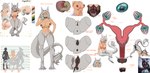 animal_genitalia animal_pussy anthro anus canine_genitalia canine_pussy eyewear female genitals glasses grey_nipples humanoid_pointy_ears internal multiple_forms nipple_chain nipple_piercing nipples piercing pussy spread_legs spreading standing tentacle_pussy tentacles text unusual_anatomy unusual_genitalia unusual_ovaries unusual_pussy avarus_lux_(artist) deborah_silvertail boslan glessar humanoid hybrid symbiote worm collage_(disambiguation) absurd_res collaboration english_text hi_res model_sheet signature