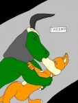 anthro canid canine comic compression_artifacts digital_media_(artwork) duo english_text fox fox_mccloud general_scales genitals lust_penis male male/male mammal microsoft_paint_(artwork) nintendo penis raver_roo reptile scalie sharpclaw_(star_fox) star_fox tail text