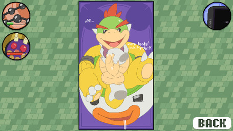3_toes ambiguous_gender anal anal_beads anal_fingering anthro balls black_eyes bodily_fluids cellphone claws disembodied_hand drooling electronics erection feet fingering foreskin foreskin_play front_view genital_fluids genitals group hud humanoid_genitalia humanoid_penis koopa_clown_car looking_at_viewer male male/ambiguous male_penetrated nude penetration penis phone precum saliva sex_toy smartphone smile soles solo_focus text toe_claws toes young young_anthro young_male argon_vile mario_bros monster_mind nintendo bowser_jr. dragon_koopa koopa scalie 16:9 2019 aliasing digital_media_(artwork) english_text widescreen