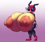 4_arms antennae_(anatomy) anthro areola big_areola big_breasts big_nipples bodily_fluids breast_expansion breasts exclamation_point expansion female huge_areola huge_breasts huge_nipples hyper hyper_areola hyper_breasts hyper_nipples multi_arm multi_limb nipples non-mammal_breasts non-mammal_nipples pokemorph puffy_areola puffy_nipples slightly_chubby solo standing surprise sweat thick_thighs elfdrago nintendo pokemon patsy_bennett arthropod generation_2_pokemon insect ledian pokemon_(species) 2019 hi_res