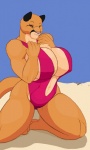amber_eyes beach big_breasts bikini breasts cleavage clothed clothing cougar droll3 feline female huge_breasts kneeling mammal pink_nose pose sand seaside sling_bikini solo swimsuit thick_thighs tight_clothing voluptuous
Rating: Questionable
Score: 3
User: slydevious
Date: June 21, 2013