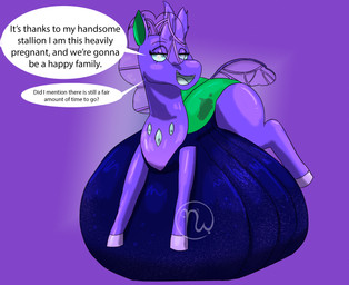 belly big_belly blue_body blue_eyes blue_skin blue_tongue chest_gem elytron eyelashes female female_feral feral gem green_elytron green_inner_ear half-closed_eyes holidays hooves horn huge_belly hyper hyper_belly hyper_pregnancy immobile light logo looking_at_viewer mane medium_mane multicolored_body multicolored_skin narrowed_eyes open_mouth open_smile pregnant pregnant_female pregnant_feral pupils purple_background purple_body purple_hooves purple_horn purple_mane purple_skin purple_tail quadruped simple_background smile smiling_at_viewer solo tail talking_to_viewer teeth text thick_thighs thin_eyebrows tongue unguligrade white_pupils skywater friendship_is_magic hasbro mayternity mayternity_2025 mother's_day my_little_pony fan_character ocelia_(tertia) arthropod changeling_(mlp) 2025 artist_logo colored digital_drawing_(artwork) digital_media_(artwork) english_description english_text hi_res lighting shaded simple_shading