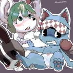 anthro blue_body blue_fur blush bodily_fluids bow_panties bow_underwear clothed clothing cum cum_in_hair feet female flat_chested fur genital_fluids green_eyes group hair male male/female panties panties_only pawpads paws soles toes topless underwear underwear_only white_clothing white_panties white_underwear 2=8 animal_crossing nintendo bree_(animal_crossing) dotty_(animal_crossing) rosie_(animal_crossing) domestic_cat domestic_rabbit dutch_rabbit felid feline felis lagomorph leporid mammal mouse murid murine oryctolagus rabbit rodent 1:1 low_res signature