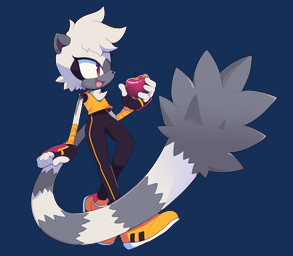 anthro apple arm_markings arm_wraps biped bodysuit chest_tuft clothing countershade_face countershade_fur countershading crop_top eyelashes female female_anthro fingerless_gloves food footwear fruit fur gloves grey_body grey_fur grey_hair hair handwear holding_food holding_object markings open_mouth plant red_eyes shirt shoes simple_background skinsuit snout solo striped_markings striped_tail stripes tail tail_markings tight_clothing tongue topwear transparent_background tuft white_body white_fur wraps yellow_clothing yellow_footwear yellow_shirt yellow_shoes yellow_topwear zzavok idw_publishing sega sonic_the_hedgehog_(comics) sonic_the_hedgehog_(idw) sonic_the_hedgehog_(series) tangle_the_lemur lemur mammal primate ring-tailed_lemur strepsirrhine 2025 alpha_channel
