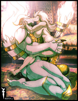 balls big_balls big_penis breasts butt butt_grab female genitals gold_penis hand_on_butt kissing kneeling larger_male male penetration penis sex size_difference thick_thighs vaginal vaginal_penetration dnp101 nintendo pokemon 123kondibar generation_5_pokemon legendary_pokemon pokemon_(species) reshiram gold