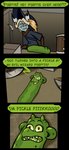 dialogue duo food humor male pickle_(food) text squiddy62 adult_swim cartoon_network mythology pickle_rick rick_and_morty piko_(simplifypm) pseftis_savra rick_sanchez animate_inanimate dragon mythological_creature mythological_scalie scalie absurd_res alpha_channel english_text hi_res meme