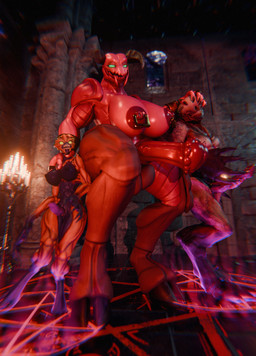 accessory animal_genitalia animal_penis areola big_areola big_breasts big_penis breasts candlelight castle cock_ring cock_ring_behind_knot equine_genitalia equine_penis genital_piercing genitals glistening glistening_areola glistening_arms glistening_body glistening_breasts glistening_face glistening_nipples glistening_skin gynomorph hand_around_neck hand_on_head huge_areola huge_breasts huge_penis hyper hyper_genitalia hyper_penis intersex jewelry light looking_at_viewer nipple_piercing nipples penis penis_accessory penis_jewelry penis_piercing piercing summoning_circle xenomaker_(artist) da.nilkaz_(modeler) ghost0fonyx_(modeler) xenomaker_(modeler) doom_(series) horns_and_hooves id_software microsoft avarice_(ruby76) baron_of_hell hell_knight imp 3d_(artwork) digital_media_(artwork) hi_res