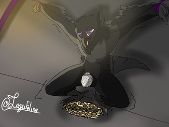 andromorph anthro bdsm beak bent_legs egg egg_from_vagina egg_in_vagina feathered_wings feathers feet genitals intersex nest open_beak open_mouth oviposition purple_eyes pushing shaking shivering solo standing tail tail_feathers talon_hands talons toes vulva wings legu_lefelin rook_(crowvern) avian bird corvid corvus_(genus) crow oscine passerine