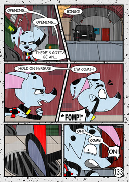 black_car black_collar black_nose black_spots collar dialogue feral fur leg_markings male markings notched_ear pink_inner_ear raining socks_(marking) solo speech_bubble spots stuck text toony white_body white_fur redundantmodule 101_dalmatian_street 101_dalmatians disney delgado_(101_dalmatians) canid canine canis dalmatian domestic_dog mammal comic english_text hi_res