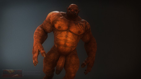 abs balls big_balls big_penis bodily_fluids facial_piercing fangs foreskin genital_fluids genitals huge_penis humanoid_pointy_ears male muscular muscular_humanoid muscular_male nipples nose_piercing nose_ring not_furry nude penis piercing pointy_ears precum red_body red_skin retracted_foreskin ring_piercing solo standing stubble tattoo teeth thick_penis tusks walking yellow_eyes darkviperbara ugoro humanoid orc 16:9 3d_(artwork) digital_media_(artwork) widescreen