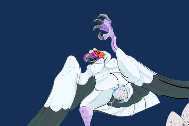 anthro egg feet female oviposition slightly_chubby slightly_chubby_female solo talons toes veggie_the_palmnut_vulture accipitrid accipitriform avian bird old_world_vulture palm-nut_vulture vulture