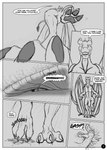 3_toes anthro crackling dialogue duo extreme_size_difference feet feral foot_focus larger_feral low-angle_view male male/male size_difference smaller_anthro speech_bubble stomping text toes trampling underfoot worm's-eye_view ahastar_(artist) diablo_the_rex european_mythology mythology ahastar bolt_(diablo_the_rex) deinonychus dinosaur dragon dromaeosaurid mythological_creature mythological_scalie prehistoric_species reptile scalie theropod western_dragon 2013 artist_collaboration comic english_text greyscale hi_res monochrome