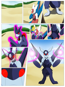 ambiguous_gender corruption eon_duo legendary_duo red_eyes transformation wolferion fakemon nintendo pokemon auro_vee fan_character articuno avian bird generation_1_pokemon generation_3_pokemon hybrid latias latios latius legendary_pokemon pokemon_(species) shadow_pokemon 2016 3:4 absurd_res comic hi_res