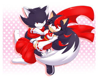couple_portrait duo female gift male male/female xxkenthewolfxx sega sonic_the_hedgehog_(series) kenthewolf canid canine canis eulipotyphlan hedgehog mammal wolf 5:4 digital_drawing_(artwork) digital_media_(artwork)