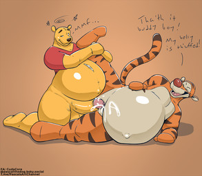 andromorph balls belly belly_expansion belly_inflation big_belly bodily_fluids clitoris close_to_bursting cum expansion genital_fluids genitals huge_belly hyper hyper_belly hyper_pregnancy inflation intersex male male/male navel orgasm outie_navel penetration penile penile_penetration penis_in_vagina plush_stuffing plushie pregnant pregnant_andromorph pregnant_intersex pregnant_male pregnant_sex ripped_seam sex vaginal vaginal_penetration cudacore disney winnie_the_pooh_(franchise) pooh_bear tigger animate_inanimate living_plushie hi_res