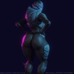 big_butt brown_body butt female hands_on_hips looking_at_viewer looking_back looking_back_at_viewer not_furry nude rear_view solo coolmaster98 bioware electronic_arts mass_effect vetra_nyx alien humanoid turian 1:1 3d_(artwork) absurd_res digital_media_(artwork) hi_res portrait three-quarter_portrait