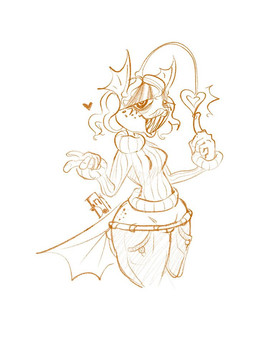anthro bottomwear breasts clothing denim denim_bottomwear denim_clothing fin freckles gesture glowing hair hand_gesture heart_symbol jeans looking_at_viewer lure non-mammal_breasts pants pointing smile spiral spiral_eyes sweater toothy_grin topwear turtleneck wide_hips inkdoll anglerfish aquatic fish monochrome