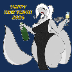 alcohol anthro beverage big_breasts breasts clothed clothing dress female lipstick makeup silver_simmers skimpy slightly_chubby solo tail thick_thighs snekkobean reptile scalie slitherspawn snake 1:1 absurd_res alpha_channel hi_res