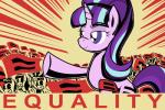 crowd female feral group horn parody cazra friendship_is_magic hasbro my_little_pony mythology starlight_glimmer_(mlp) equid equine mammal mythological_creature mythological_equine unicorn 3:2 absurd_res hi_res