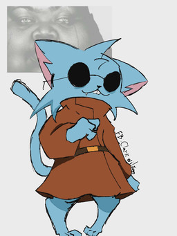 anthro clothed clothing eyewear glasses male nonchalant wearing_glasses clark_wilson clark_fritzgerald_wilson domestic_cat felid feline felis mammal 3:4 hi_res