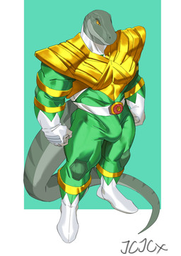 abs anthro armor biceps big_muscles bodysuit boots bulge chest_armor clothed clothing erection erection_under_clothing footwear gloves handwear male multicolored_bodysuit multicolored_clothing multicolored_skinsuit muscular muscular_anthro muscular_male pecs shoes simple_background skinsuit solo spandex tail tight_clothing two_tone_bodysuit two_tone_clothing two_tone_skinsuit white_clothing white_gloves white_handwear cxcxxcxxxx mighty_morphin_power_rangers power_rangers super_sentai green_ranger dinosaur prehistoric_species reptile scalie absurd_res digital_media_(artwork) hi_res