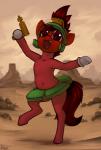 anthro clothing costume hair male open_mouth solo marsminer hasbro my_little_pony fan_character mars_miner equid equine horse mammal pony 2017 hi_res